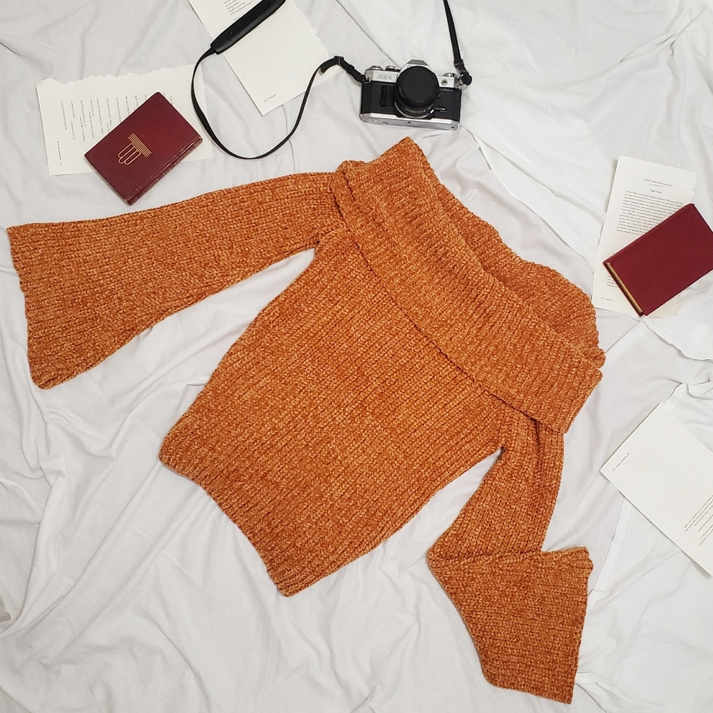 Forever 21 Off the Shoulder Cozy Sweater